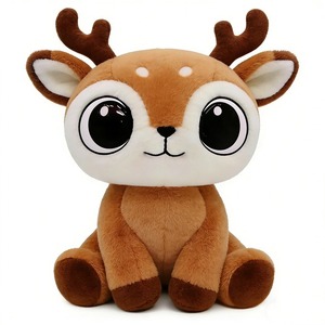 Cute Red <b>Reindeer</b> Plush <b>Toy</b> <b>Soft</b> Stuffed Animal For Kids 2-4 Years Unisex Christmas Gift 31cm-50cm - Product Image 3