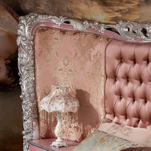 Offre Spéciale : Ensemble de Chambre Luxe Classique Mandarin Oriental Rose Sculpté, Lit Capitonnée Rembourré, Mobilier Royal Élégant - Product Image 5