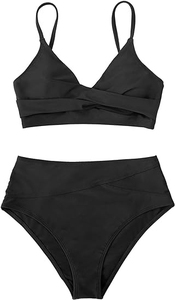 Women Ribbed Bikini Set Two Piece Beach Swimwear Soft Elastic Summer Pool Outfit Vacation Bathing Suit Fashion Wear - Product Image 3