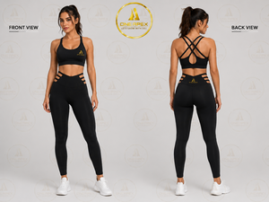 Ensemble de yoga pour femmes, tenue de sport, ensemble de vêtements de fitness, soutien-gorge de sport, leggings, vêtements de sport, fabricant de vêtements de sport pour femmes, vêtements d'entraînement personnalisés - Product Image 2