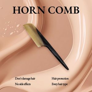 Handcrafted Ox Horn <b>Hair</b> <b>Comb</b> Anti-Static Fine Tooth <b>Comb</b> for Smooth Detangling Scalp Care Gift Item - Product Image 6