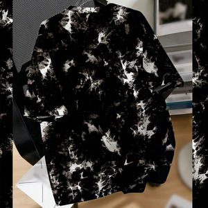 Camiseta Oversize de Fútbol Americano con Estampado Tie Dye, Diseño Gráfico Personalizado, Estilo Malla, Ropa Urbana de Moda, OEM, Marca Privada, EE. UU. - Product Image 2