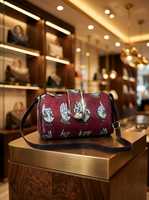 Sac portable vintage bohème en cuir PU, couleur unie, classique, avec fermeture éclair simple, imperméable et antivol