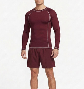 T-shirt de compression sportif à manches longues pour homme, sous-vêtement athlétique, vêtements d'entraînement fitness, vêtements de combat MMA, vêtements de protection pour homme - Product Image 2