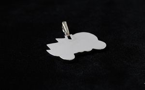 Colgante Personalizado de Plata con Baño de Oro de 18K y Moissanita con Nombre 'Taty' y Corona, Estilo Hip Hop, Unisex, para Regalo - Product Image 4