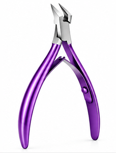 Coupe-cuticules professionnel en acier inoxydable doré, coupe-ongles de précision, coupe-peaux mortes, outils de pédicure et de manucure, logo personnalisé - Product Image 2
