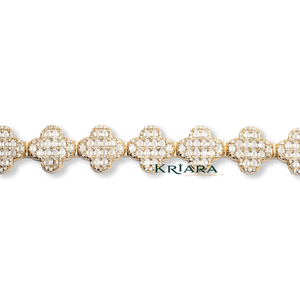 Bracelet en or massif 18 carats S925 avec diamants blancs taille ronde, bijoux de luxe pour femmes, certifié IGI - Product Image 3