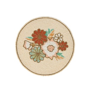Luxury Handmade Seed Beads Embroidered Dining Table Placemat <b>Set</b> Elegant Beaded <b>Embroidery</b> Placemat For Modern Dining Decor - Product Image 5