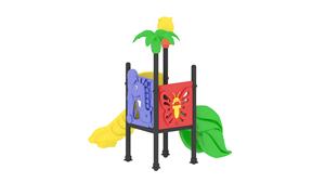 Structure de jeu multi-activités Little Fingers - Construction extérieure en métal et acier - Product Image 4