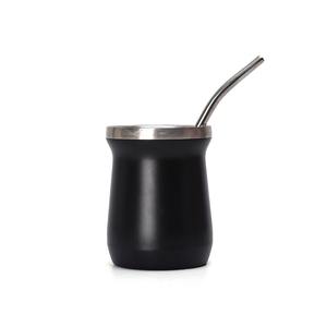 Taza de café de viaje de acero inoxidable de 160 ml con cuchara, taza de café al por mayor, logotipo personalizado OEM, taza de café promocional - Product Image 1