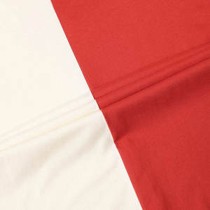 T-shirt personnalisé à manches courtes pour homme, col rond, coupe classique, jersey de coton, vêtements décontractés, blanc avec bordure contrastée rouge - Product Image 5