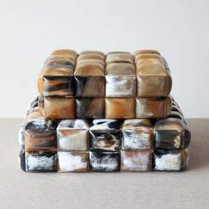 Modern Natural Buffalo Horn Jewelry Organizer with Natural Finish Closure Premium <b>Material</b> Jewelry <b>Box</b> for Women's Accessories - Product Image 5