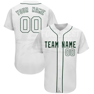 Camiseta de Béisbol Sublimada Personalizada Blanca y Amarilla con Nombre del Equipo 00, Manga Corta, Cierre de Botones, Corte Regular, Unisex para Adultos - Product Image 2