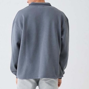 Chemise de rugby à manches longues surdimensionnée 100% polyester, épaisse, pour hommes, personnalisable, sublimée, respirante, séchage rapide, vêtements de sport - Product Image 2