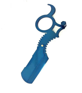 Maquinilla de Afeitar Manual de Acero Inoxidable Azul 2026 con Cuchilla Única Reemplazable y Punta Inclinada para Cejas - Product Image 1