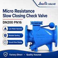 Vanne anti-retour à bride DN40-DN1000 PN10/PN16/PN25 à micro-résistance, à fermeture lente, anti-choc d'eau, auto-actuée