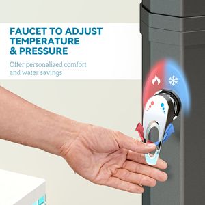 Doccia Solare da Esterno da 9,2 Galloni con 2 Getti Doccia Girevoli, Tubo da 2,15 Metri per Piscina, Spiaggia e Spa - Product Image 5