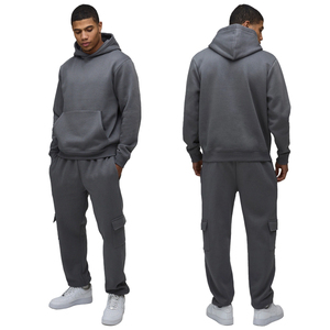 Sudadera con Capucha de Forro Polar para Hombre, Corte Regular, Informal, Sólida, Ligera, Transpirable, Cintura Elástica, Invierno - Product Image 1