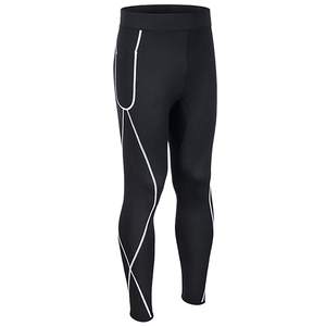 Customized Made Men's Outdoor Running Wear Compression Leggings Sports Gym Fitness Compression Pants - Product Image 2