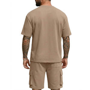 Conjuntos de Verano Transpirables 100% Algodón para Hombre con Pantalones Cortos, Estilo Urbano Personalizado para Uso en Exteriores - Product Image 2