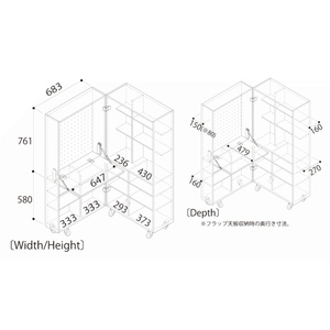 MODELLO Folding Hobby Desk Wood-Based Panel Melamine Surface Japan Made Craft Workstation Compact Storage <b>Model</b> <b>Building</b> - Product Image 5