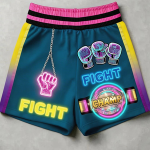 Pantalones Cortos de Boxeo Transpirables de Poliéster, Diseño Personalizado, Impresión por Sublimación, Logotipo Bordado, Ropa Deportiva, Talla Personalizada - Product Image 1