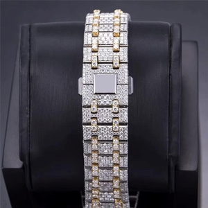 Hip Hop Automatic <b>Mechanical</b> Stainless Steel Business Moissanite <b>Watch</b> Band Iced High Quality Water Resistant <b>for</b> <b>Men</b> Gift Box - Product Image 5
