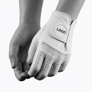 Genuine Leather Golf <b>Gloves</b> <b>with</b> Hand <b>Grip</b> 2026 Best Selling Cabretta Leather Golf <b>Gloves</b> Left Hand - Product Image 1