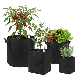 Sac de culture en tissu non tissé avec poignée pour hydroponie, légumes de serre, pépinière, avec copeaux de coco Cocopeat pour substrat de culture - Product Image 5