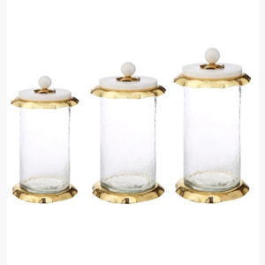 กระป๋องโลหะดีไซน์เนอร์ขายดี ราคาถูกที่สุด ใช้สำหรับเก็บอาหารบนโต๊ะอาหารในบ้านและครัว - Product Image 5