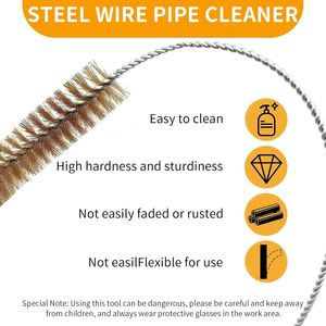 Set di 7 Spazzole in Filo di Ottone da 11 Pollici per Pulizia Bottiglie, Tubi e Fori - Product Image 2