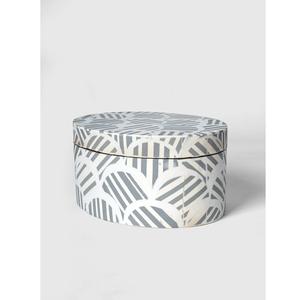 Caja de Alta Calidad con Incrustaciones de Hueso, Forma Ovalada, Caja Decorativa de Lujo para Guardar Joyas, Disponible a Precio de Fábrica al por Mayor - Product Image 1