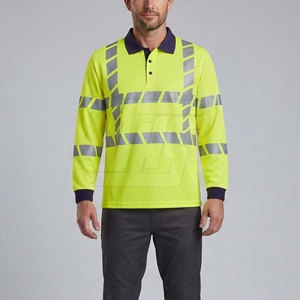 Camisetas Polo de Manga Larga para Hombre, Cuello Clásico, Uniformes, Camisetas Resistentes para Personal de Negocios, Trabajos al Aire Libre y de Servicio - Product Image 3