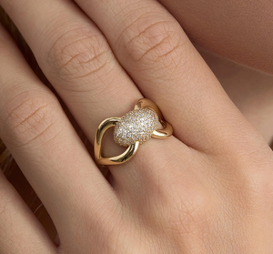 Anillo de Diamante Cultivado en Laboratorio de Oro de 14 Quilates, Piedra Grande, Estilo Vintage, para Compromiso, Boda, Fiesta, Joyería de Lujo para Mujer - Product Image 5