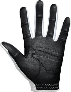 White Leather Lightweight Full Finger Golf Gloves Breathable Perforated Wrist <b>Strap</b> Custom Logo Four Seasons Sports Outdoor XL - Product Image 4