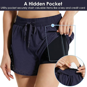 Short de bain en maille à séchage rapide, bas de tankini respirant, bas de sport athlétique pour la course à pied, maillot de bain OEM à séchage rapide - Product Image 4