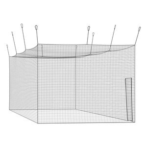 Gabbia da Battuta Portatile Autoportante 41.7 X 12.8 X 10.1 FT, Attrezzatura da Allenamento in HDPE Annodato a 30 Strati - Product Image 1