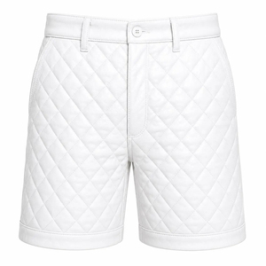 Genuine Sheep Leather Made Super Quality Sexy <b>Men</b> Quilted Soft <b>Bermuda</b> <b>Shorts</b> Pink Multi Colors Fashionable - Product Image 5