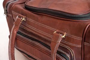 Nouveaux sacs de voyage 2026 en cuir pleine fleur pour hommes et femmes – Sacs de week-end et sacs de sport en cuir - Product Image 6