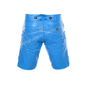 Lederhosen Bávaros para Hombre, de Cuero Genuino de Vaca, para el Oktoberfest, Cintura Alta, Cierre de Botones, Color Sólido, Ecológicos, Transpirables - Product Image 6