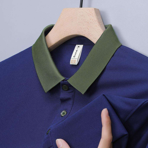 Polo Personalizado de Manga Corta para Hombre, Talla Grande, con Bolsillo, Logotipo Bordado, Transpirable, de Poliéster - Product Image 5