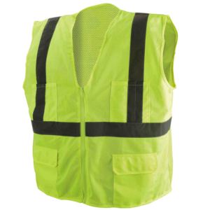 Gilet de sécurité à LED haute visibilité classe 2 personnalisé avec logo de haute qualité pour hommes, vente en gros pour la sécurité sur le lieu de travail - Product Image 3
