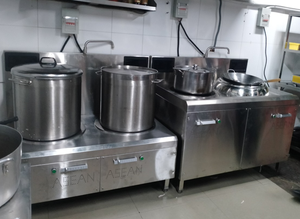 Machines de cuisine à induction à 2 brûleurs 8KW/3P pour Vietnam 800x800/1100 Nouveaux hôtels VN Garantie 1 an Wok à 2 brûleurs - Product Image 2