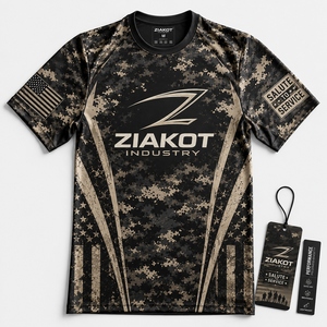 เสื้อยืด ZIAKOT รุ่นใหม่ ออกแบบใหม่สำหรับผู้ชาย สีขาว-แดง แบบสั่งทำพิเศษเพื่อการเล่นกีฬา - Product Image 6