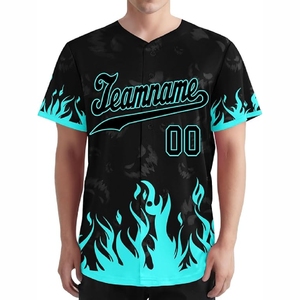Maillot de baseball personnalisé imprimé par sublimation, respirant, à séchage rapide, vêtements de sport pour athlètes - Product Image 2