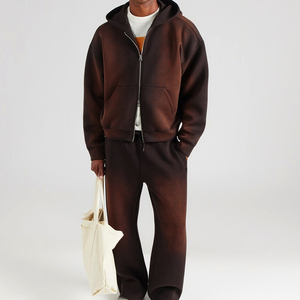 Chándal con Capucha y Cordón Ajustable para Hombre, Talla Grande, Transpirable, Elástico en Cuatro Direcciones, Ecológico, Ligero, Ropa Deportiva para Gimnasio - Product Image 1
