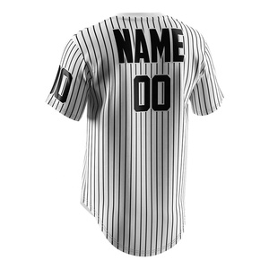 Custom <b>Baseball</b> Hot Sale Cheap Custom Blank 100% Polyester Button Down <b>Baseball</b> Shirt Custom <b>Baseball</b> Jersey - Product Image 4