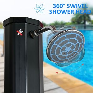 Doccia Solare da Esterno Nera da 9,2 Galloni per Piscina e Patio con Testina Girevole - Product Image 6