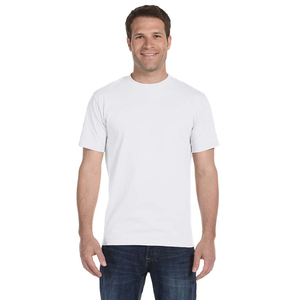 Camiseta Blanca de Manga Corta para Hombre, 100% Algodón, Transpirable, Color Sólido, Estilo Casual, Corte Regular, Estilo Urbano, Secado Rápido - Product Image 1