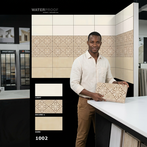 Porcelana brillante de 30x60cm, azulejos de pared de cerámica 3D de 300x600mm, decoración de Villa de 12x24, Carreaux para uso interior en Túnez - Product Image 5